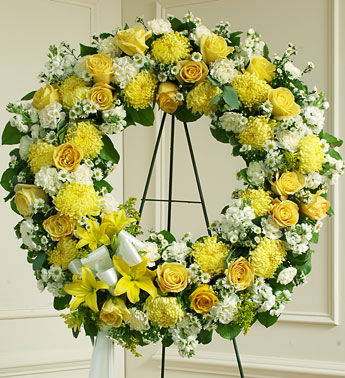 Bright Beauty Funeral Wreath Bright Beauty Funeral Wreath